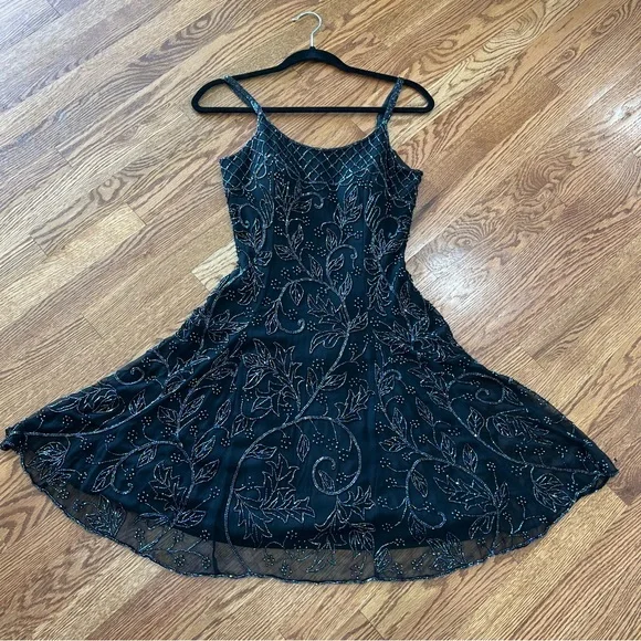 Sean Collection | Dresses | Vintage Sean Collection Heavily Beaded Dress 0  Pure Silk Formal Evening | Poshmark